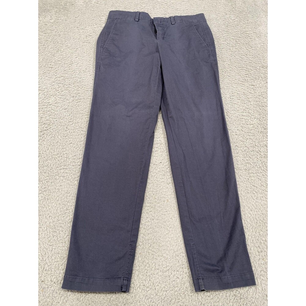 Vince Pants Womens 4 Blue Cotton Twill Chino Stretch Pockets Casual Work Office